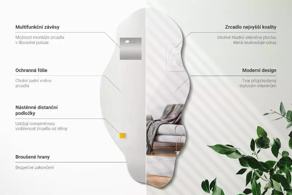 Specchio originale decorativo da parete