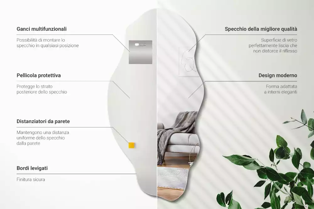 Specchio originale decorativo da parete