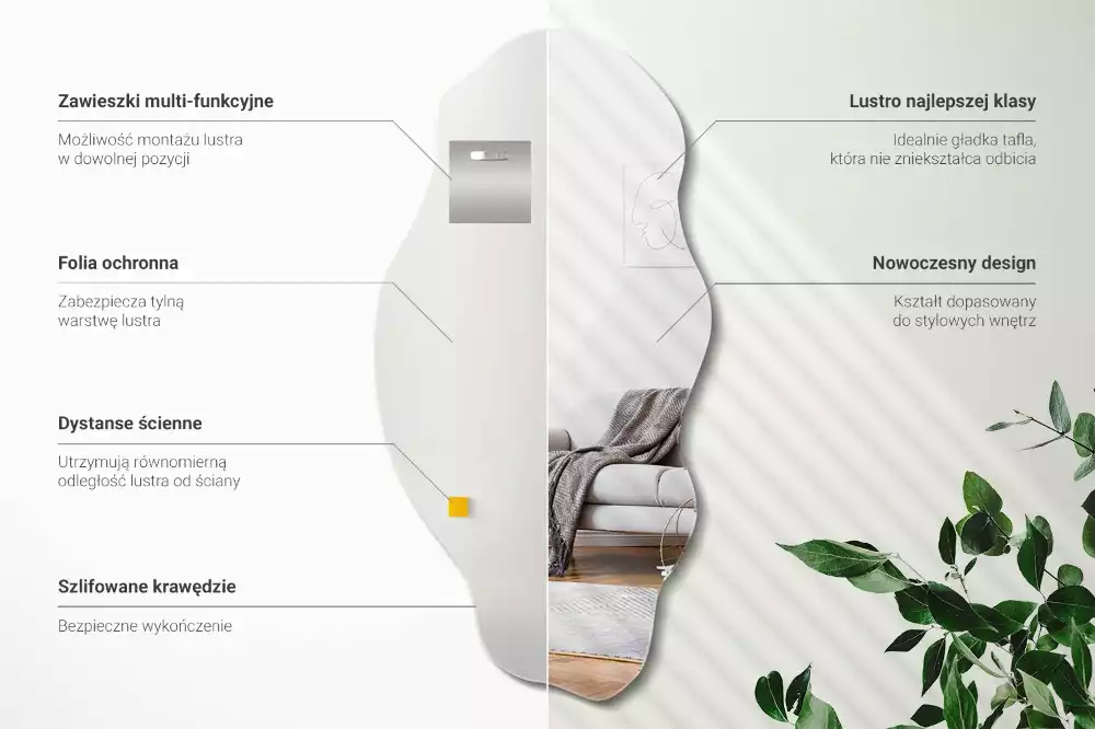 Specchio originale decorativo da parete