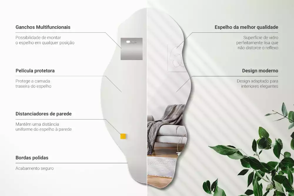 Specchio originale decorativo da parete