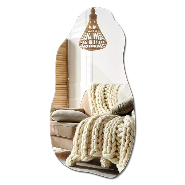 Specchio forma organica macchia da appendere