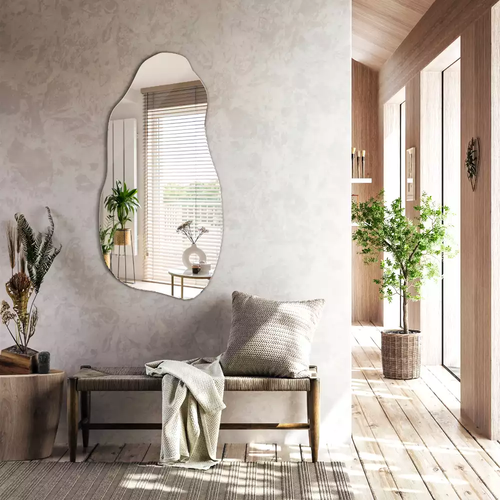 Specchio forma organica macchia da appendere