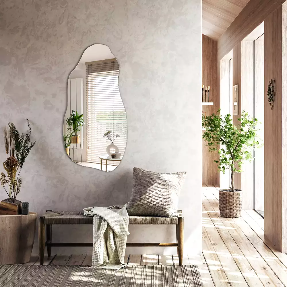 Specchio forma organica macchia da appendere