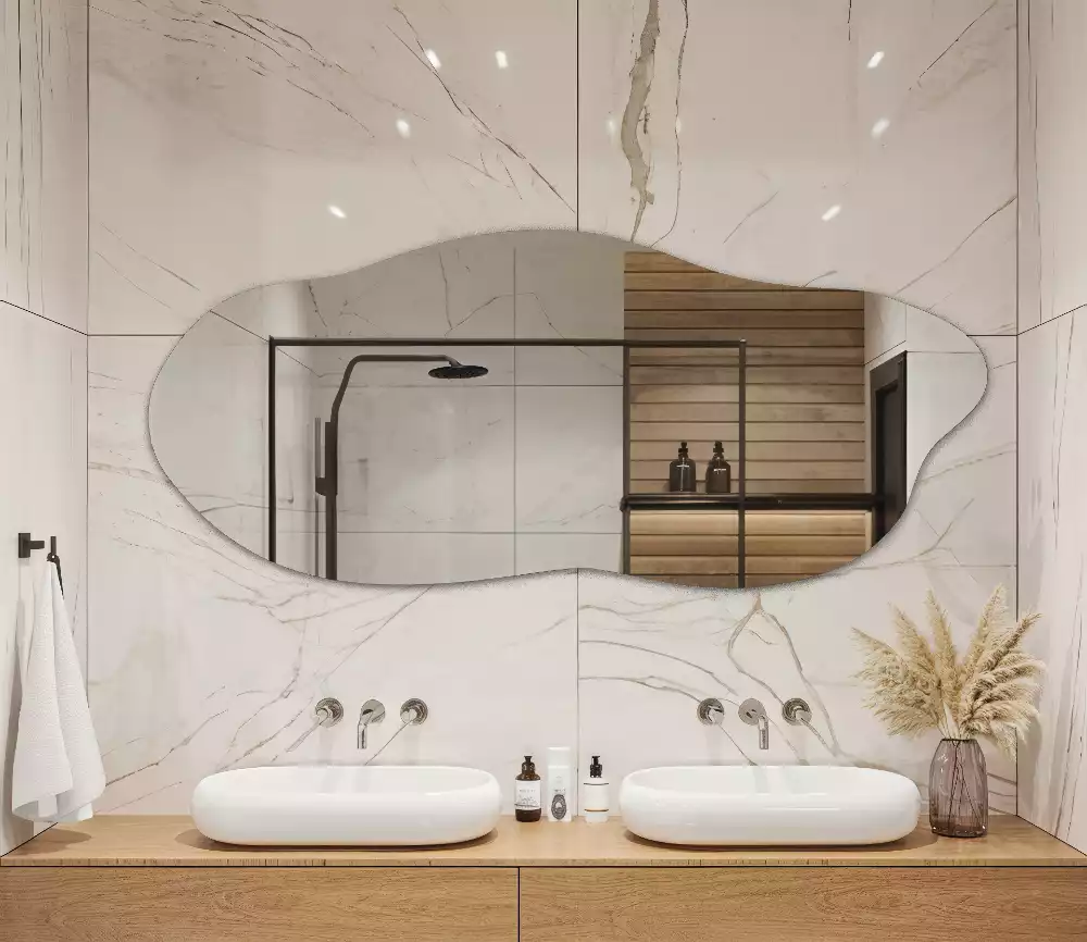 Specchio forma organica accessorio d'effetto