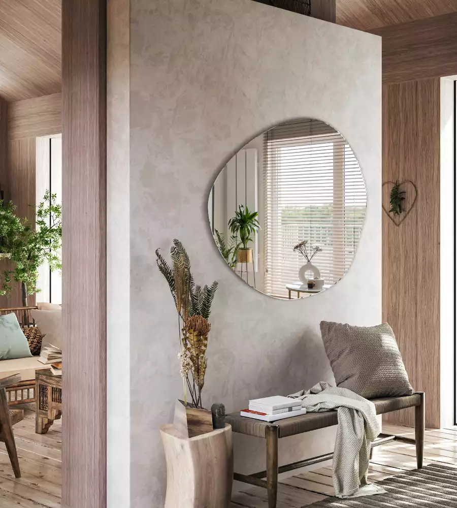 Specchio forma irregolare decorativo