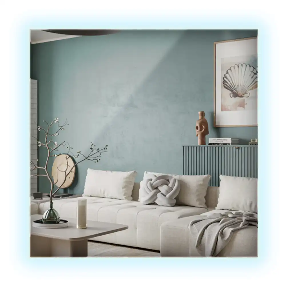 Specchio quadrato LED moderno