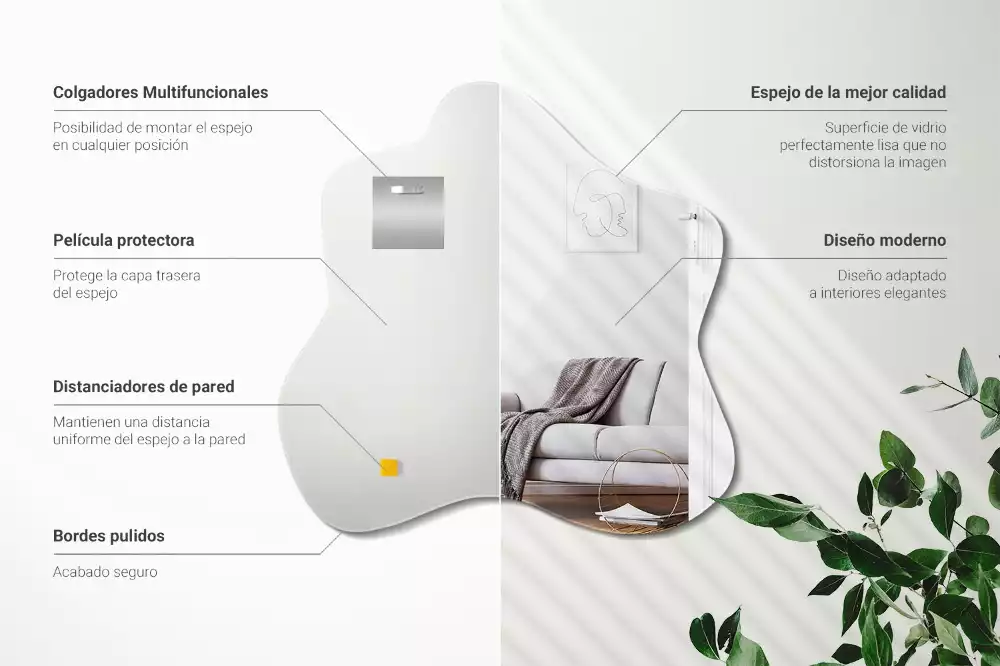 Specchio irregolare macchia