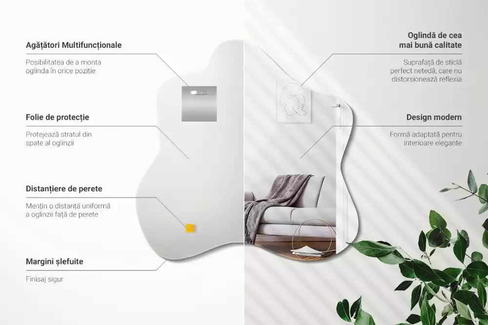 Specchio irregolare macchia