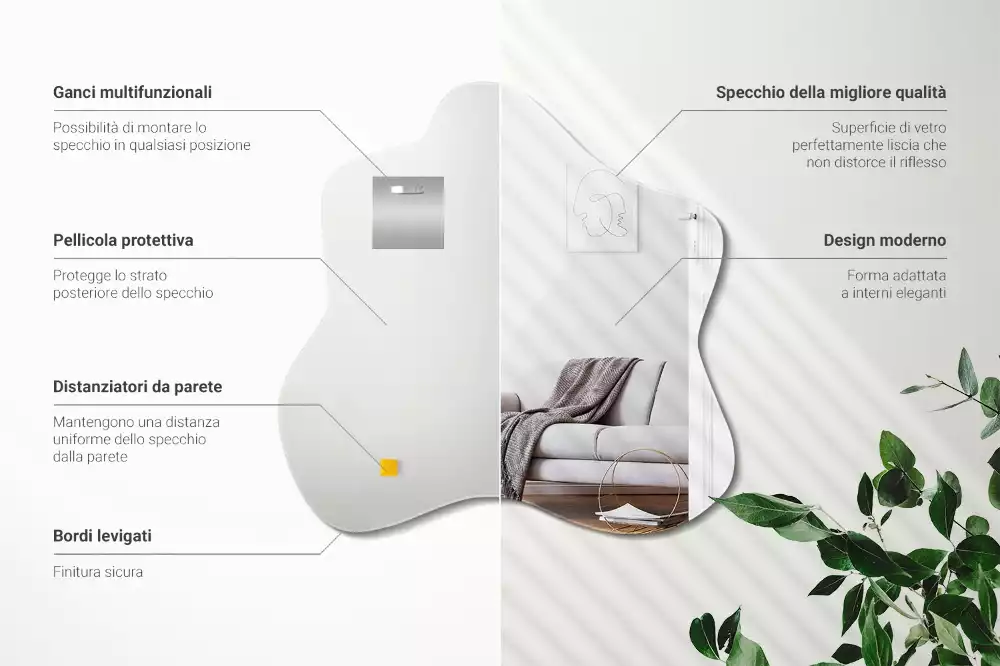 Specchio irregolare macchia