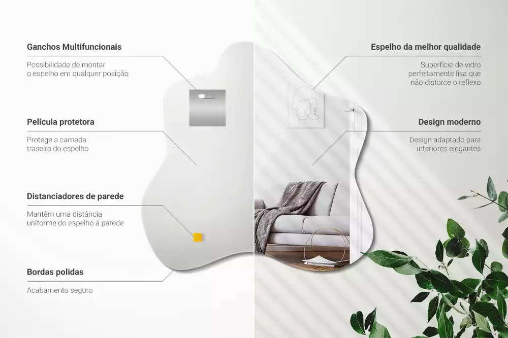 Specchio irregolare macchia