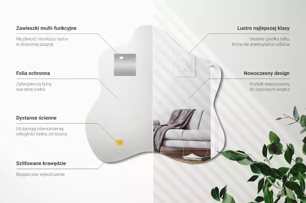 Specchio irregolare macchia