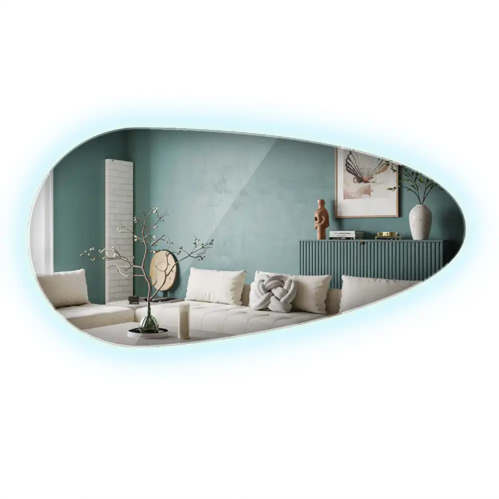 Specchio a goccia led da parete