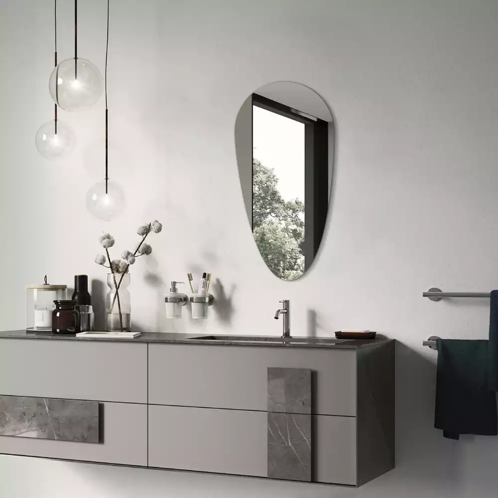 Specchio a goccia da parete