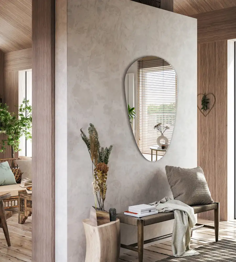 Specchio a goccia da parete