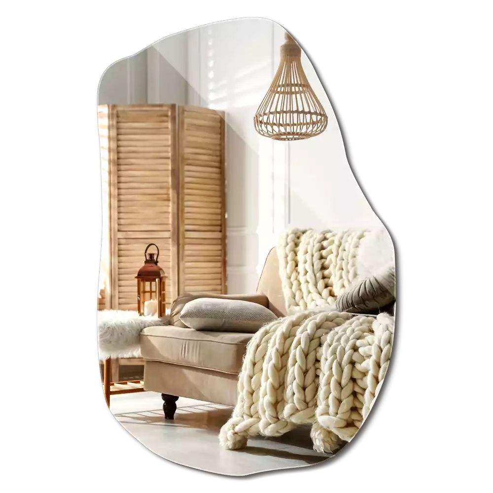 Specchio forma irregolare decorativo moderno