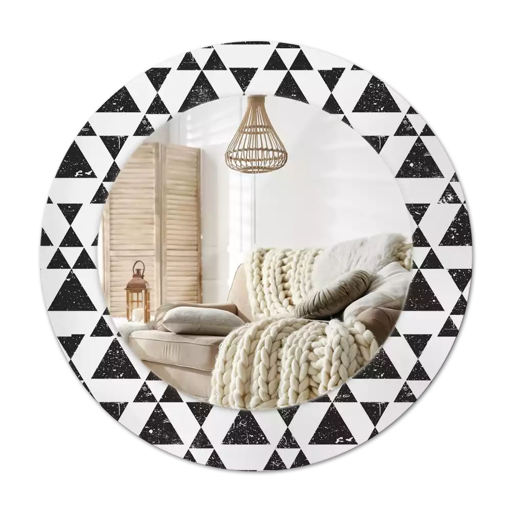 Specchio circolare stampato Geometria dei triangoli