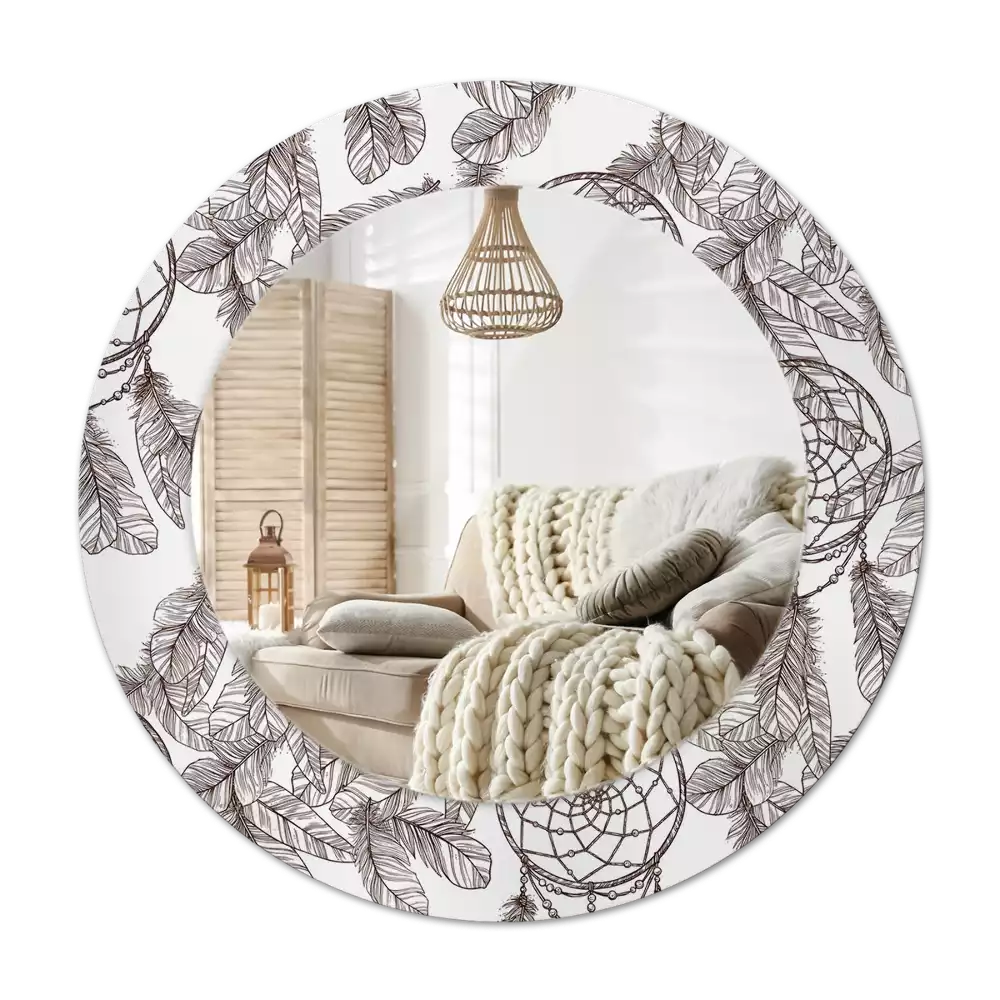 Specchio circolare decoro Cacciatore di sogni