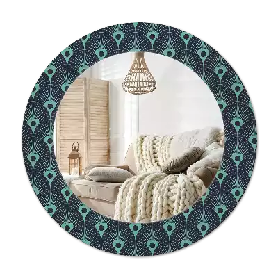 Specchio circolare decoro Motivo floreale