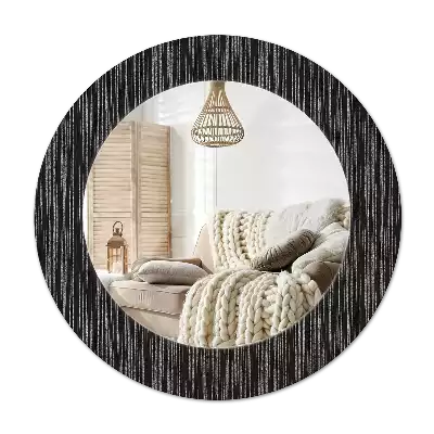 Specchio circolare stampato Astrazione