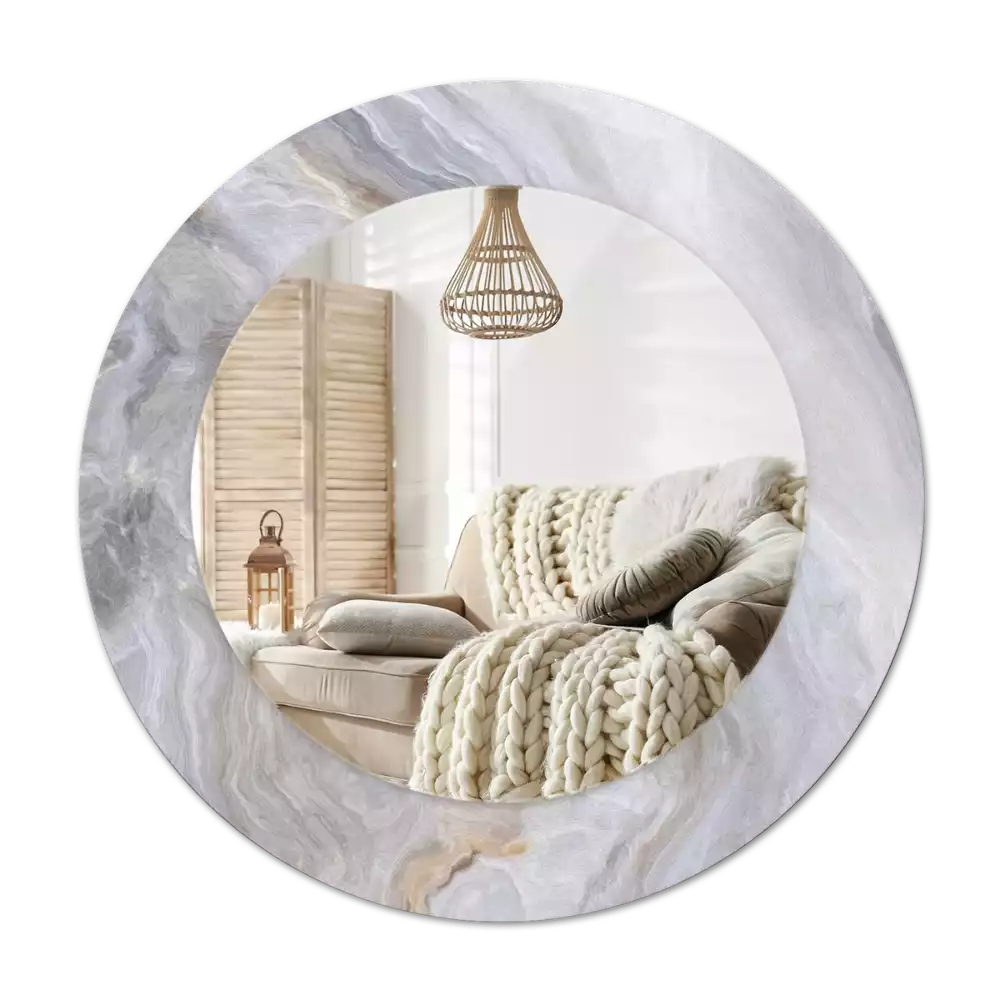 Specchio circolare decoro Marmo astratto