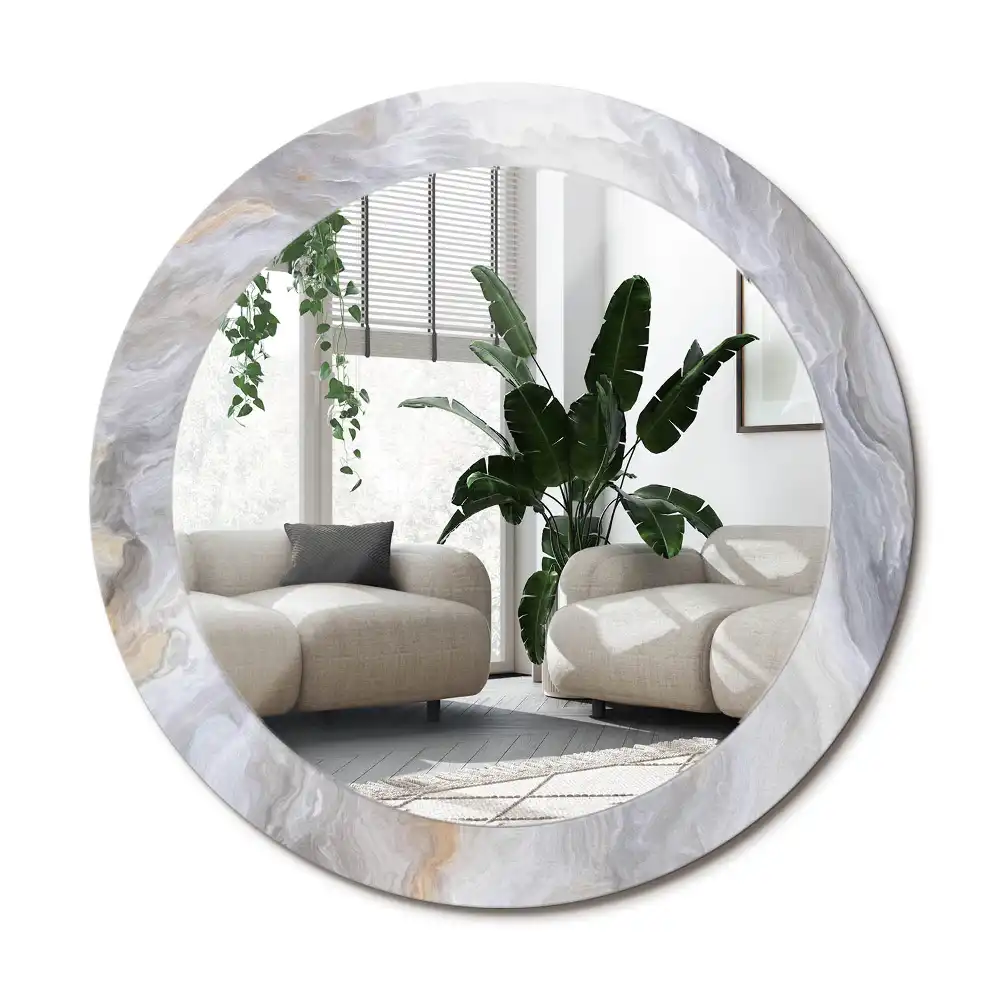 Specchio circolare decoro Marmo astratto