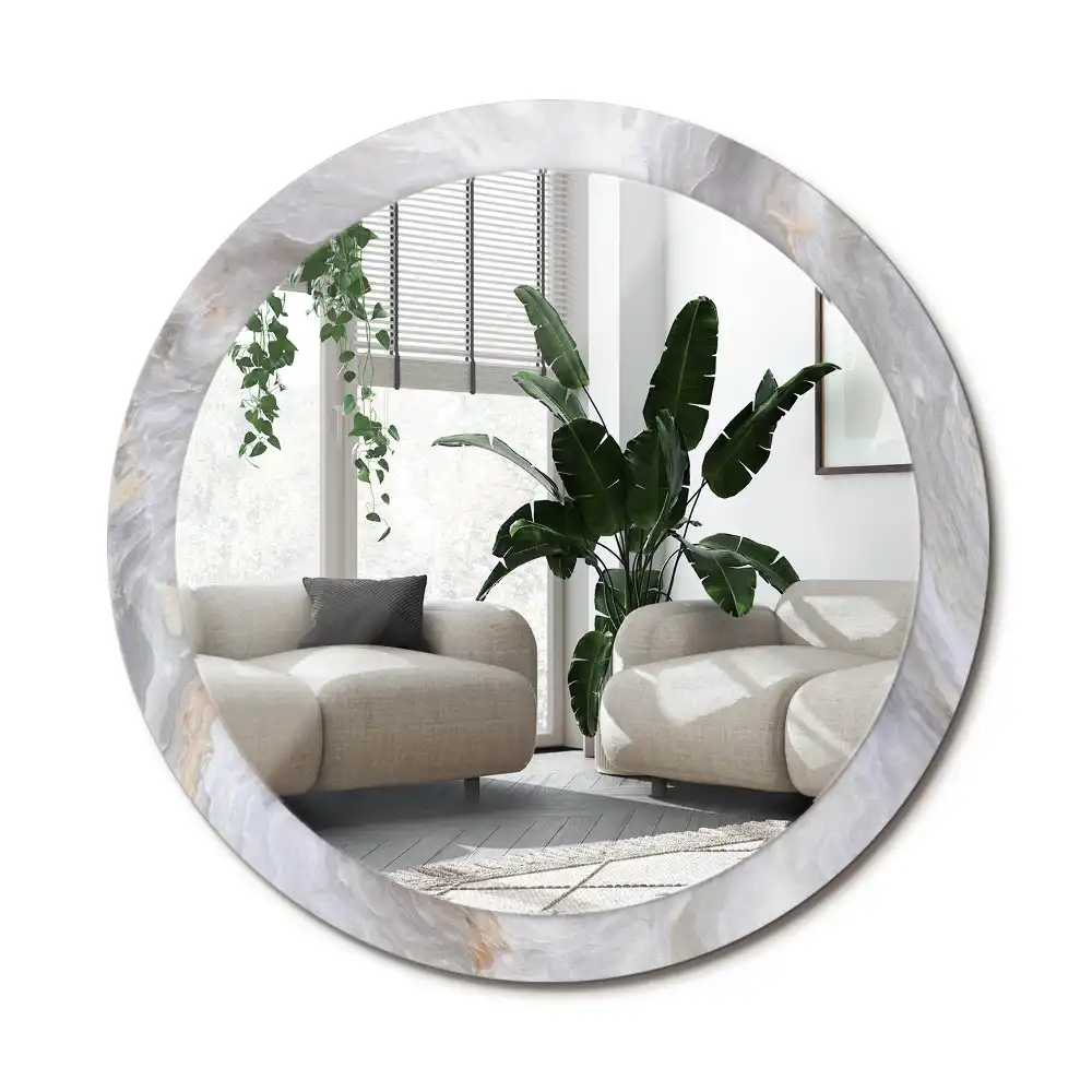 Specchio circolare decoro Marmo astratto
