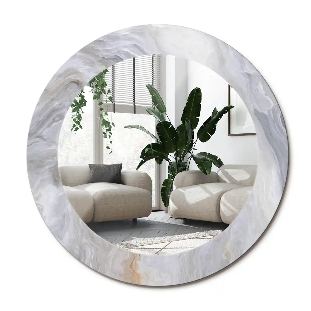 Specchio circolare decoro Marmo astratto