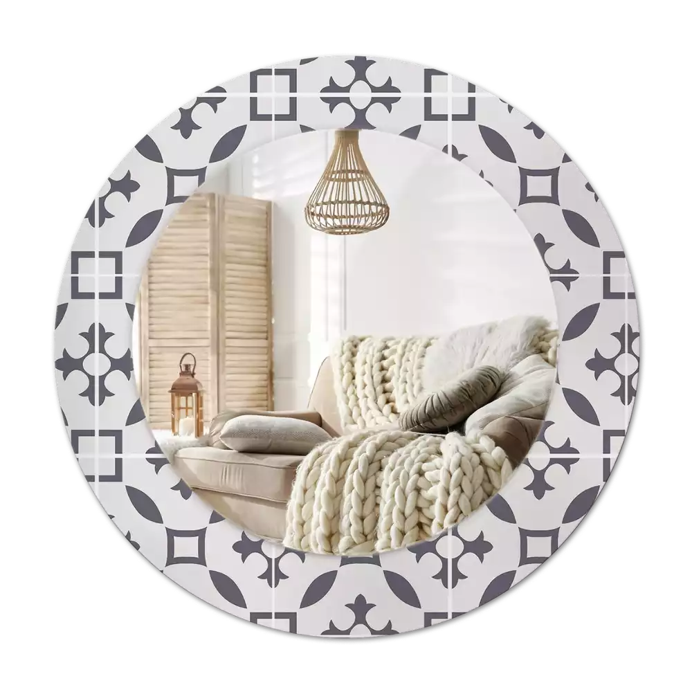Specchio circolare decoro Modello di piastrella