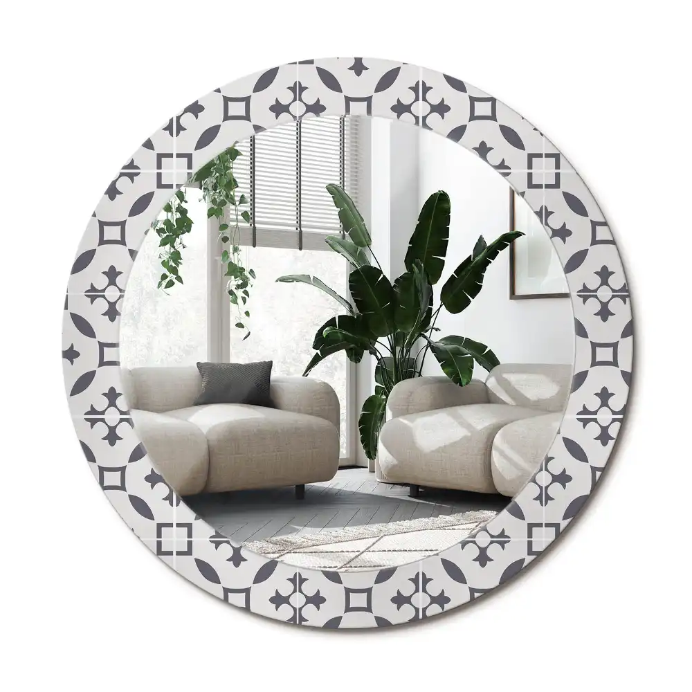 Specchio circolare decoro Modello di piastrella