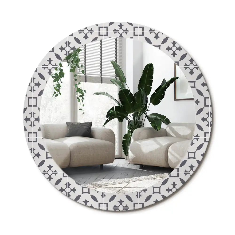 Specchio circolare decoro Modello di piastrella