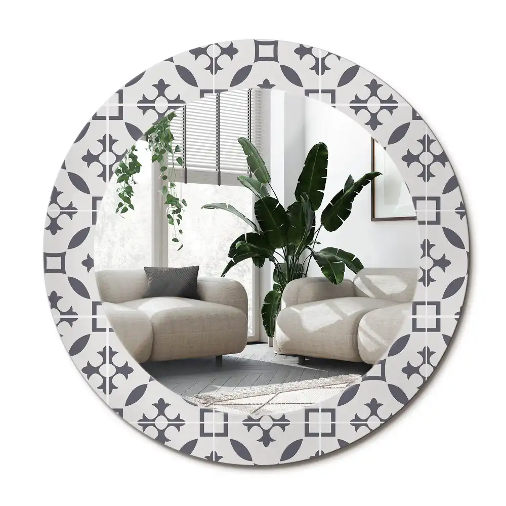 Specchio circolare decoro Modello di piastrella