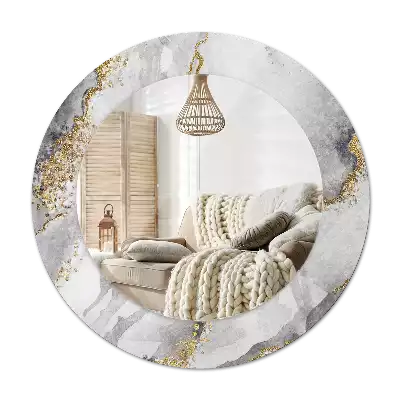 Specchio circolare decoro Modello in marmo