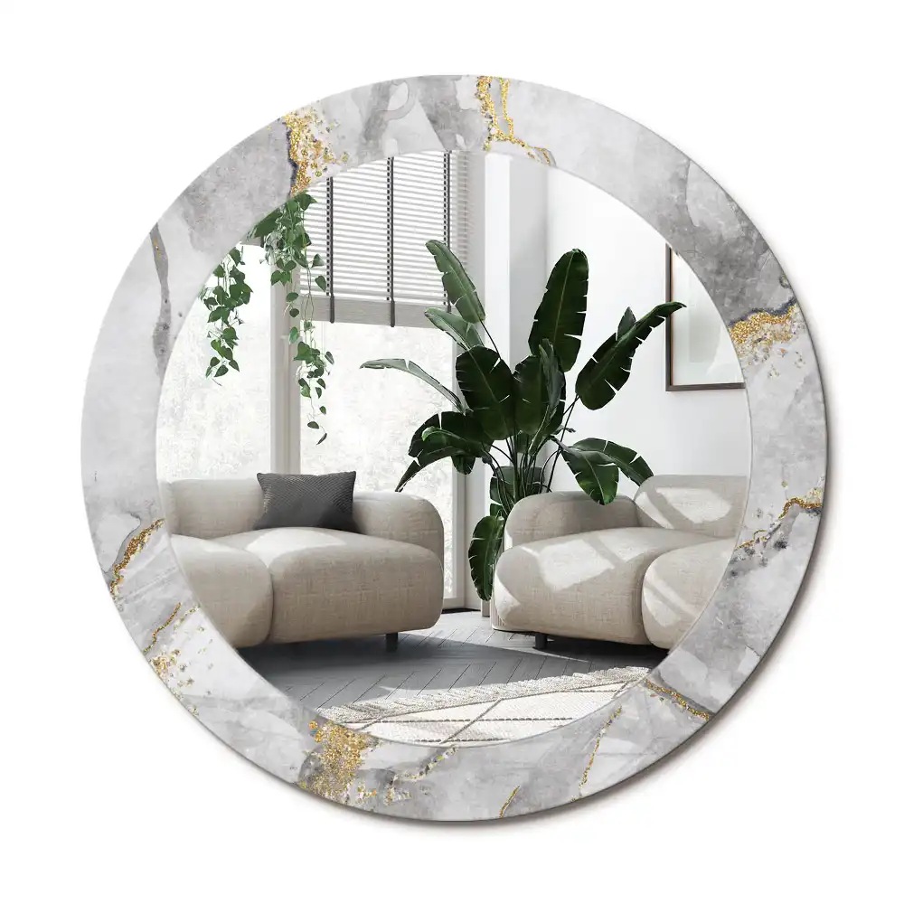 Specchio circolare decoro Modello in marmo
