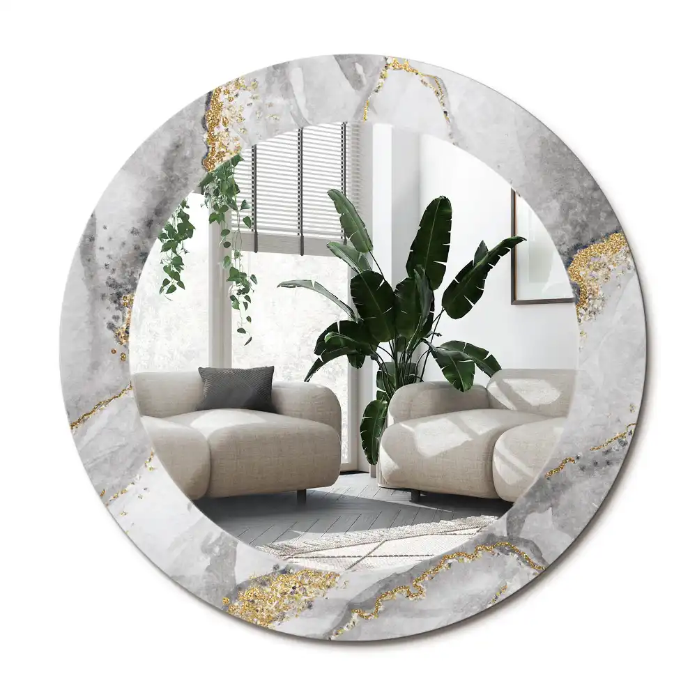 Specchio circolare decoro Modello in marmo
