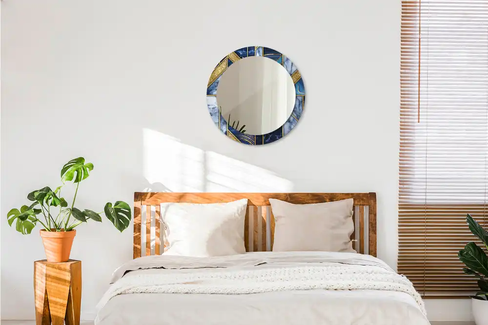 Specchio circolare decoro Marmo moderno