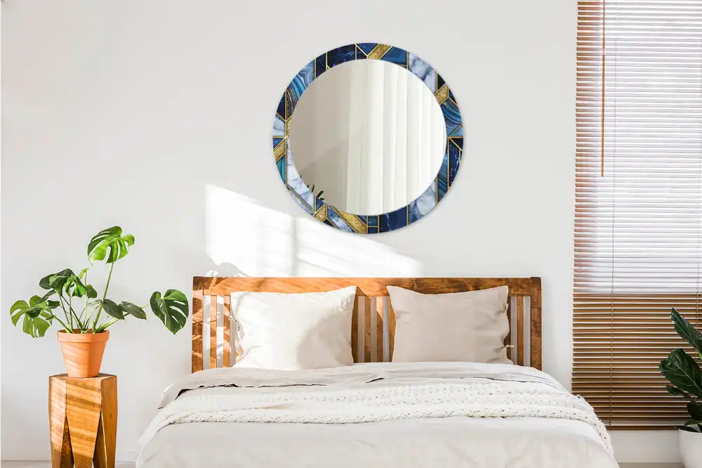 Specchio circolare decoro Marmo moderno