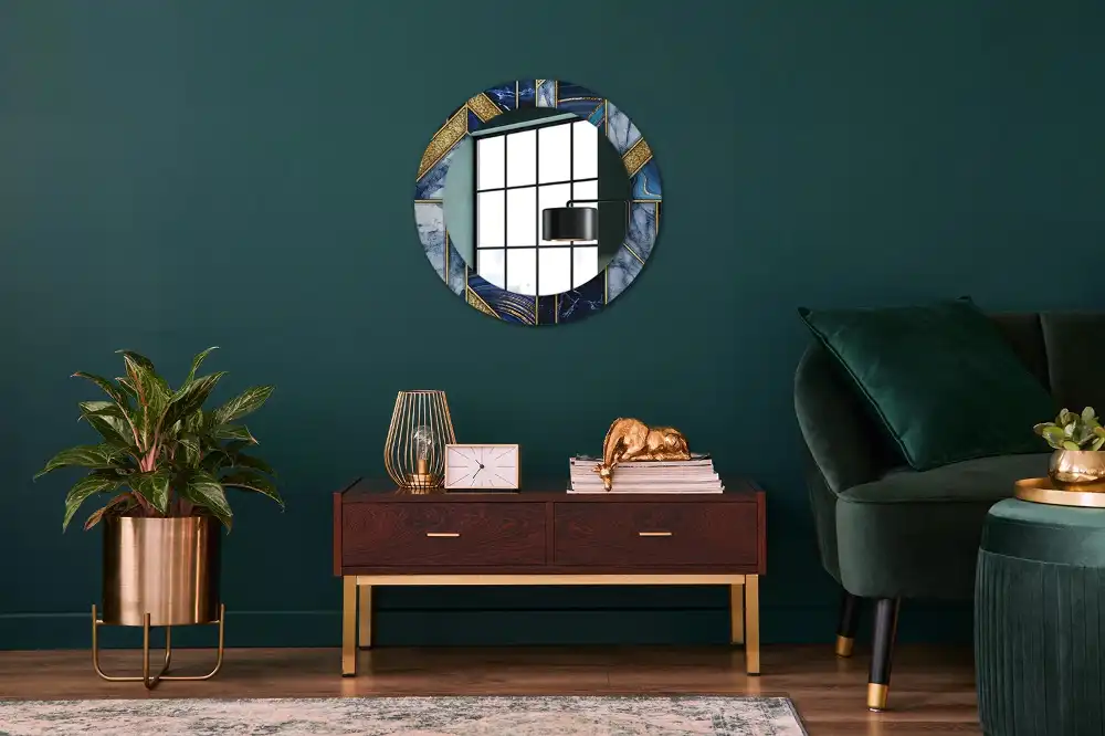 Specchio circolare decoro Marmo moderno