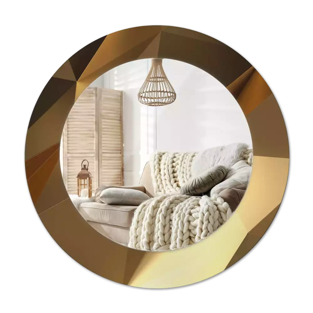 Specchio circolare decoro Motivo geometrico