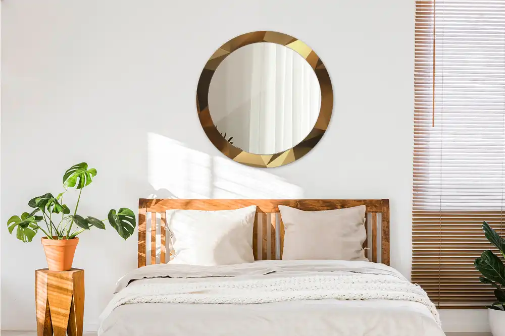 Specchio circolare decoro Motivo geometrico