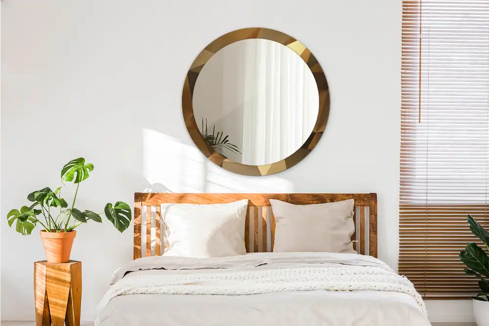 Specchio circolare decoro Motivo geometrico