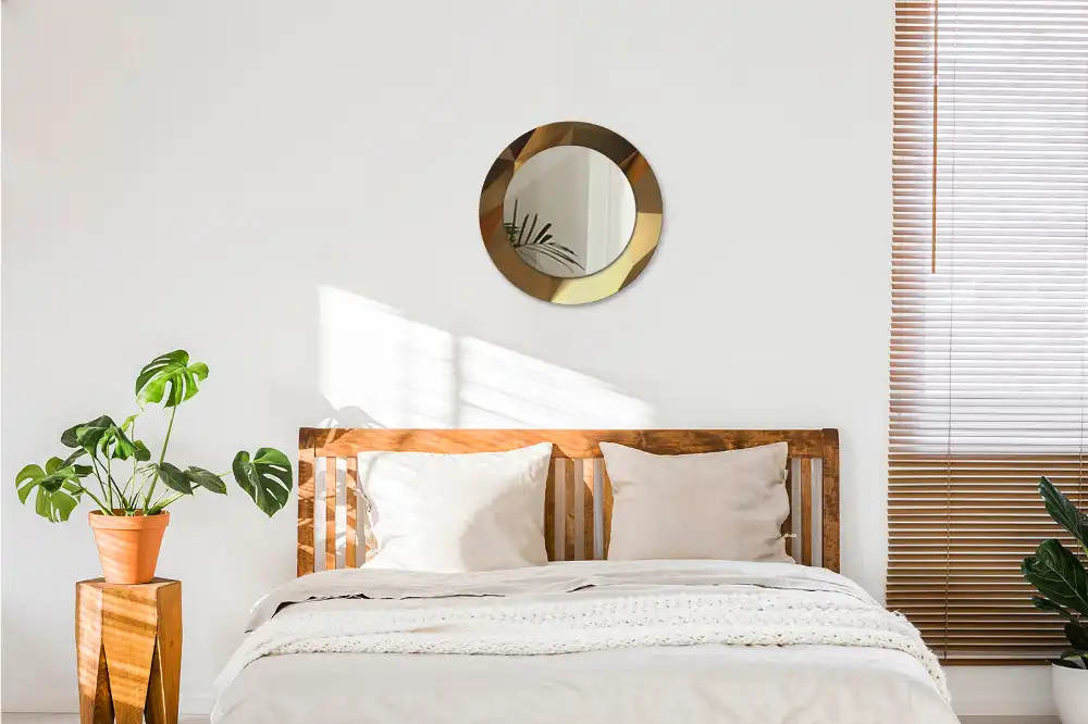 Specchio circolare decoro Motivo geometrico