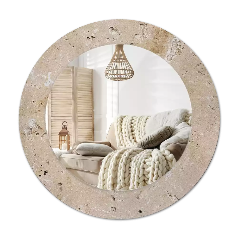 Specchio circolare decoro Imitazione di pietra