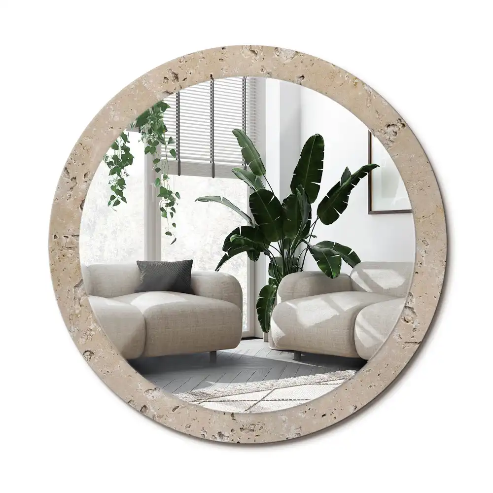 Specchio circolare decoro Imitazione di pietra