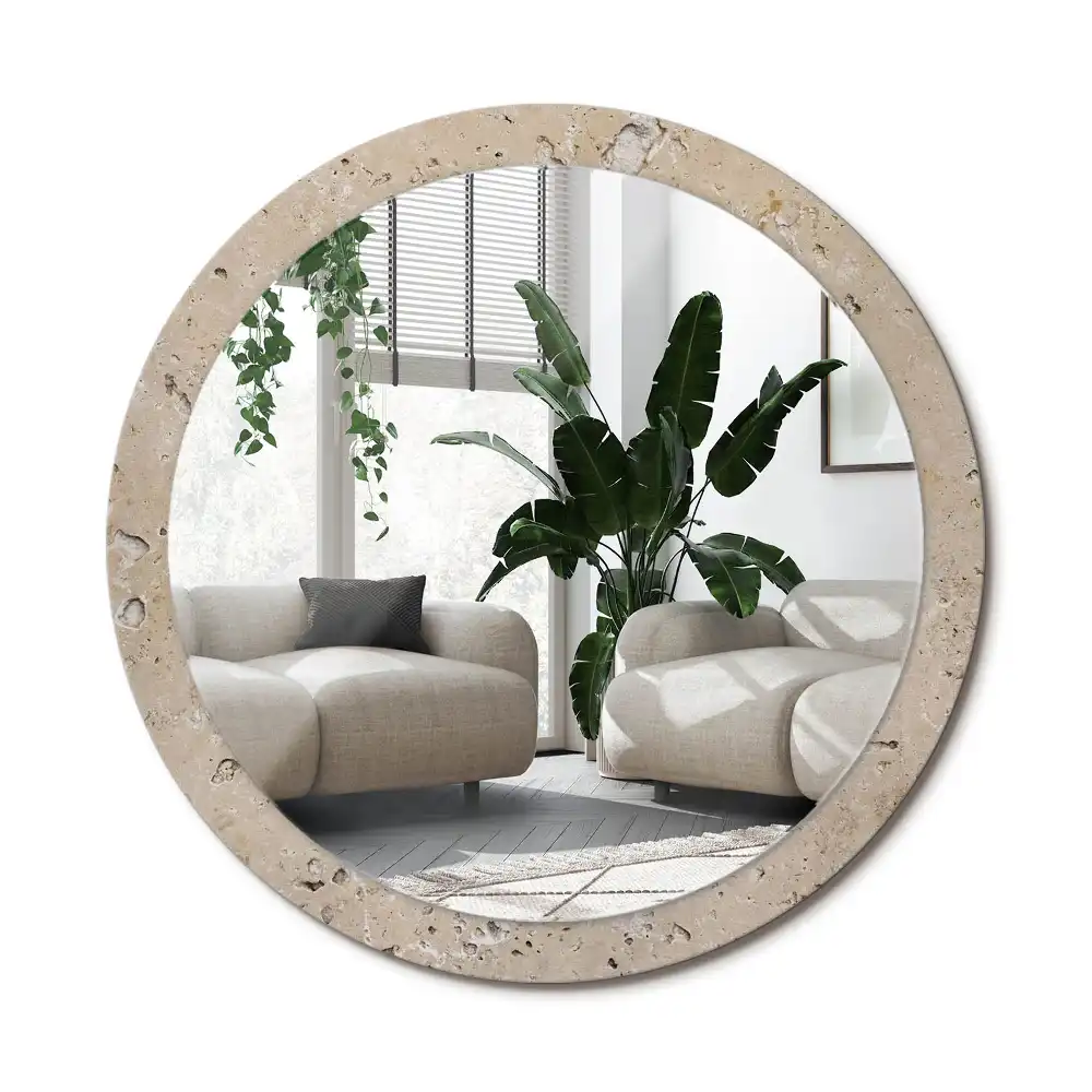 Specchio circolare decoro Imitazione di pietra