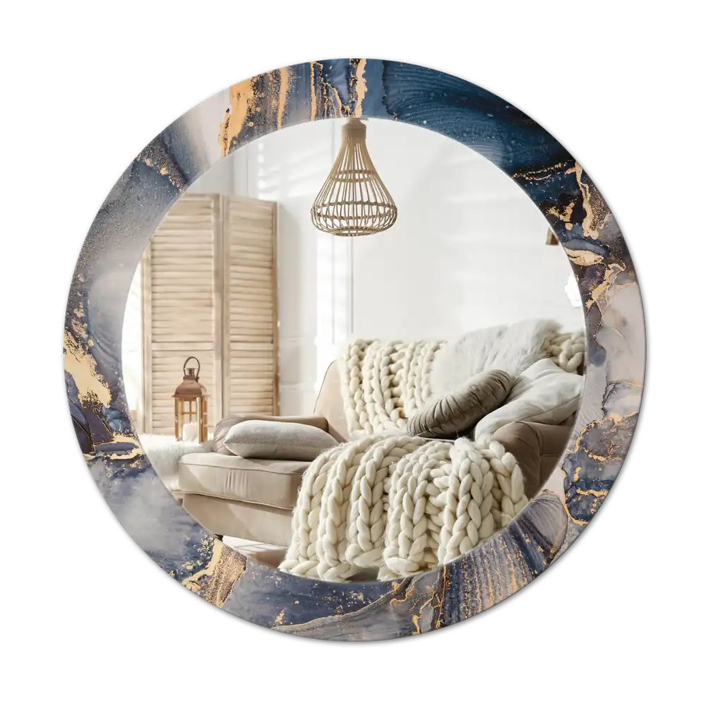 Specchio circolare decoro Dipinti astratti