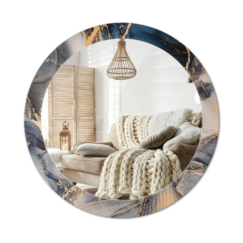 Specchio circolare decoro Dipinti astratti