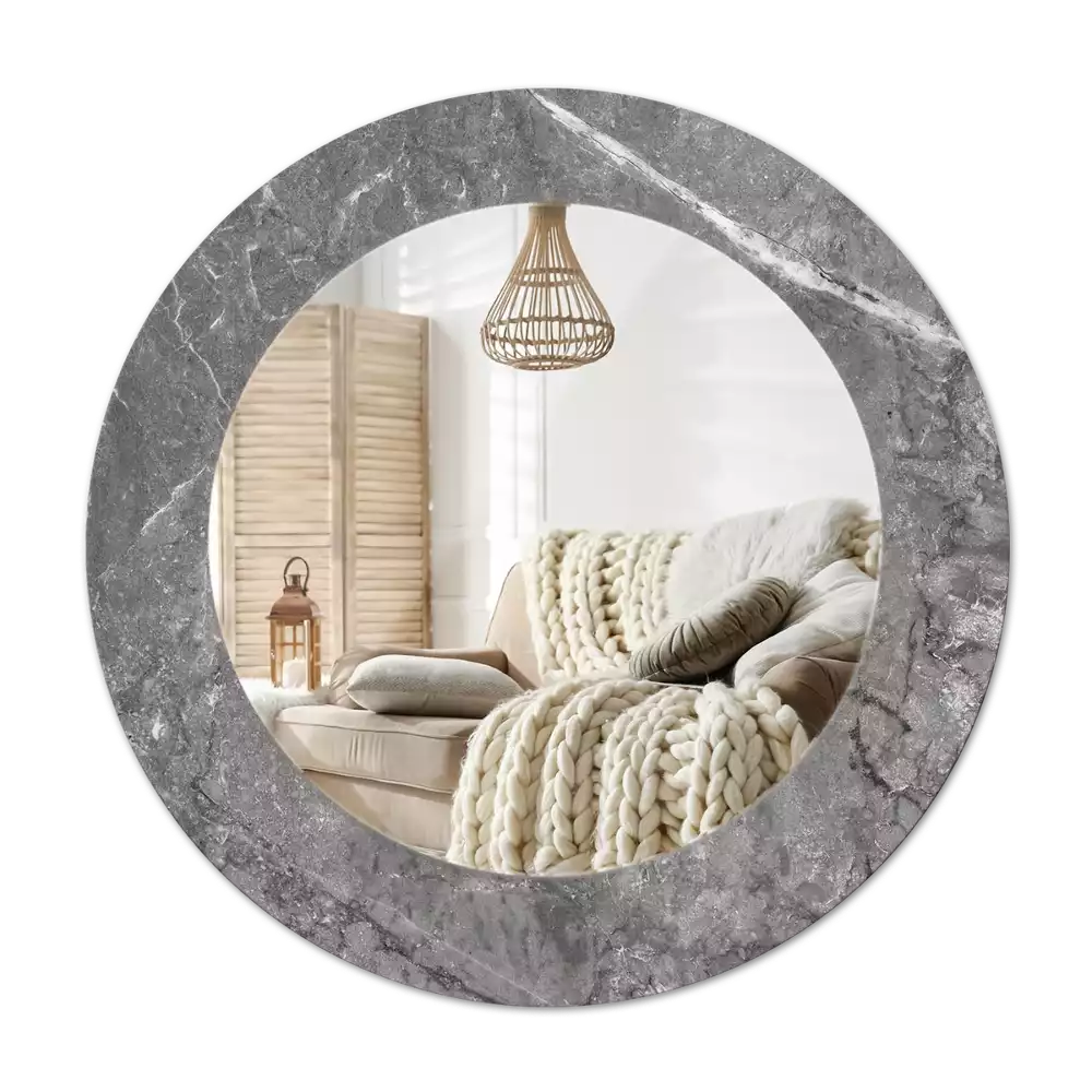 Specchio circolare decoro Marmo rustico