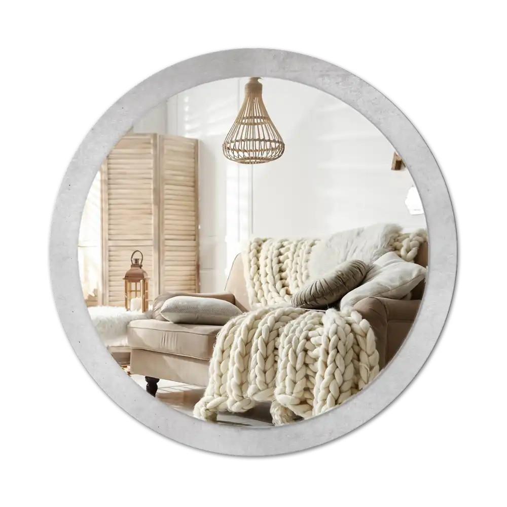 Specchio circolare decoro Struttura del calcestruzzo