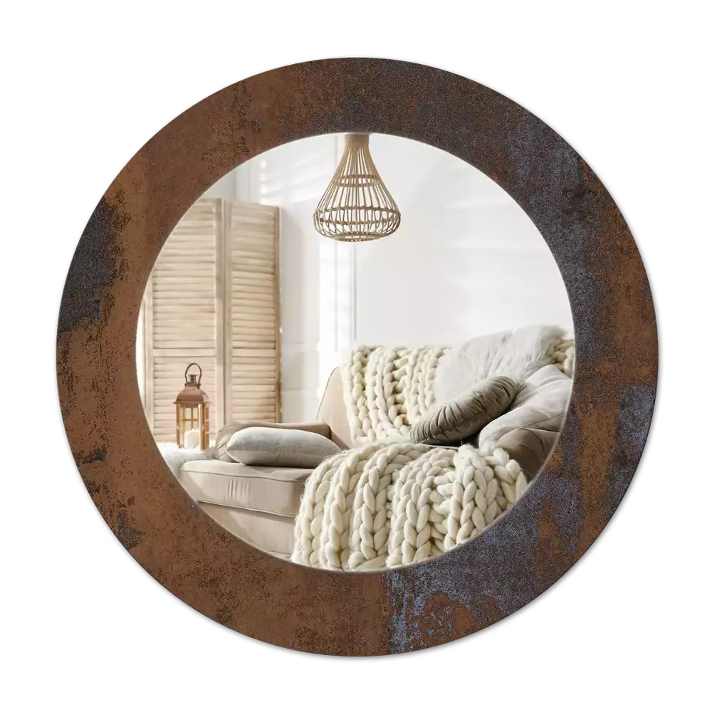 Specchio circolare decoro Rustico metallico
