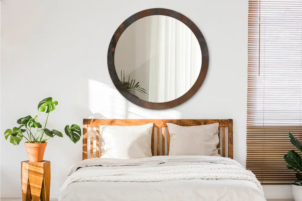 Specchio circolare decoro Rustico metallico